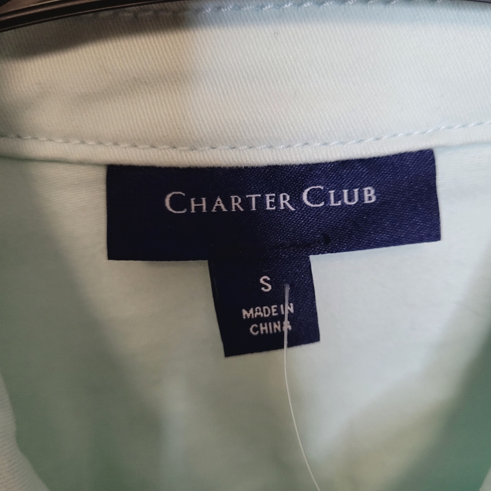 Charter Club Women's Soft Blue Mint Jean Jacket - Picture 4 of 5